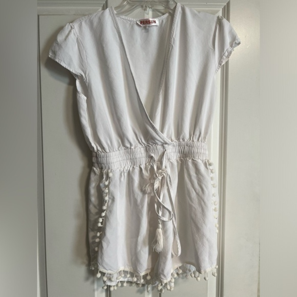 NWOT. White Summer Romper